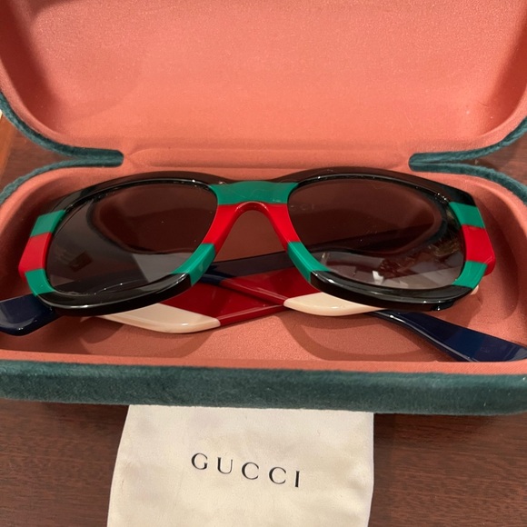 Gucci Multicolor Striped Sunglasses